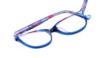 Das Bild zeigt die Korrektionsbrille AVILA BLFU von der Marke Etnia Barcelona in blau.